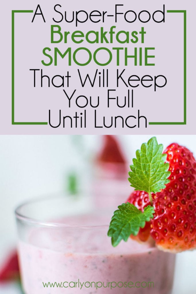 super food breakfast smoothie