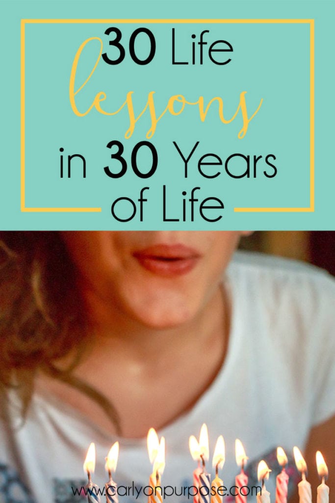 30 Life lessons in 30 years