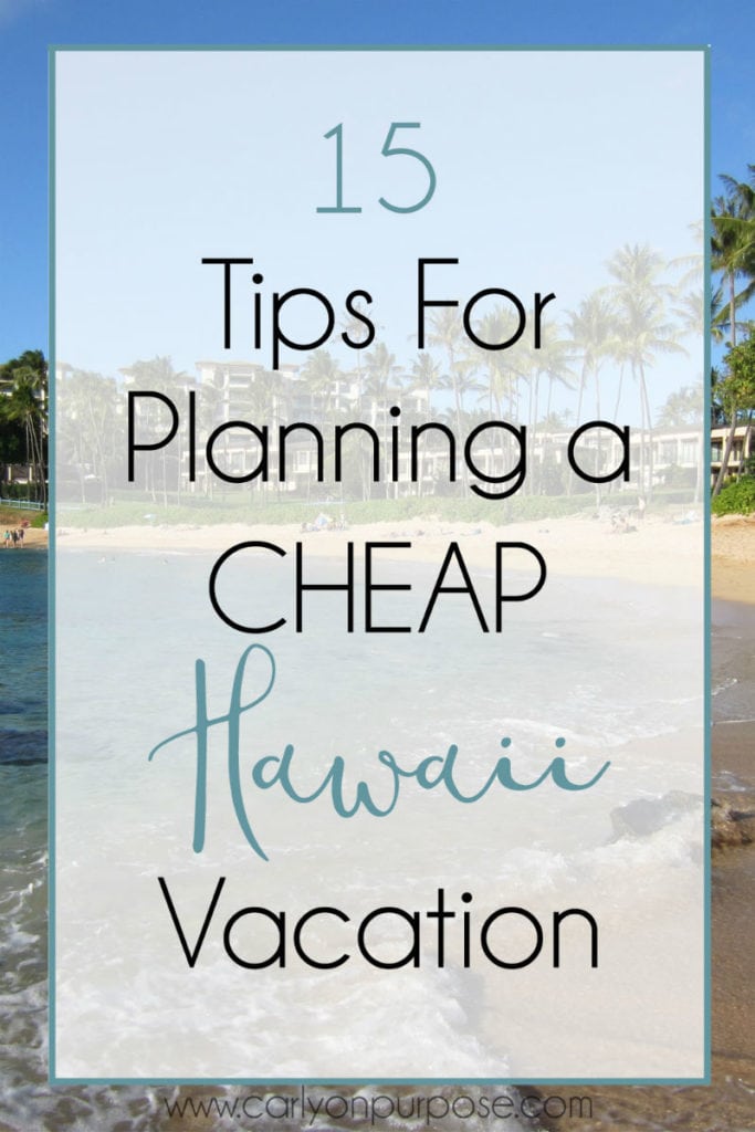 15 tips for planning a cheap hawaii vacation