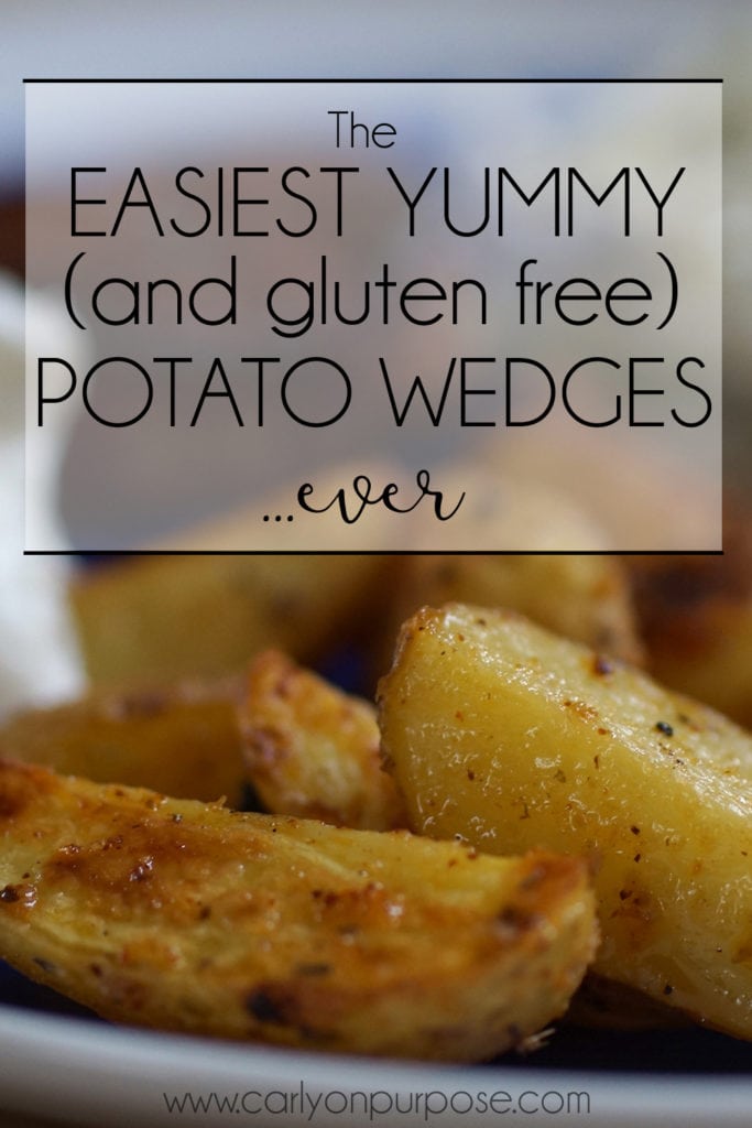 The Easiest Yummy (and gluten free) Potato wedges ever