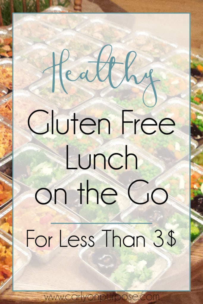 Healthy gluten free lunches on the go for less than 3 $