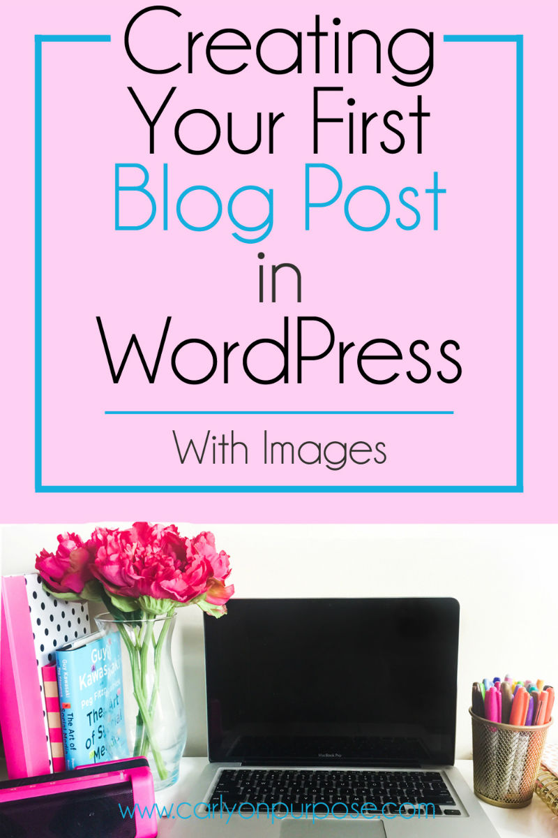 Creating your first blog post in wordpress