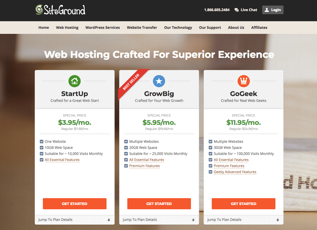 how to start a blog siteground hosting prices