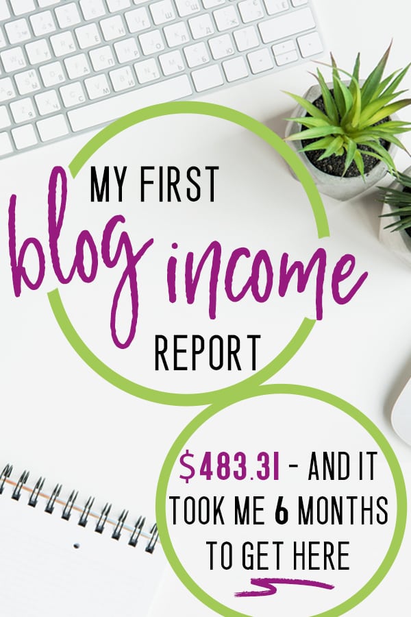 first blog income report