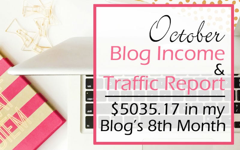 Blog Income & Traffic Report: October 2016