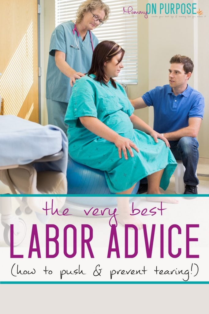 how to push in labor and prevent tearing while giving birth