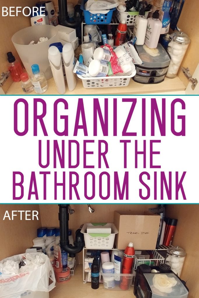 bathroom organization ideas - under the sink 
