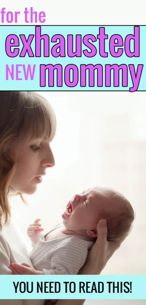 for the exhausted new mommy - parenting newborns can be REALLY hard, especially while you're in postpartum phase, and everything is so new. Take this to heart! #newborn #baby #momlife #postpartumrecovery