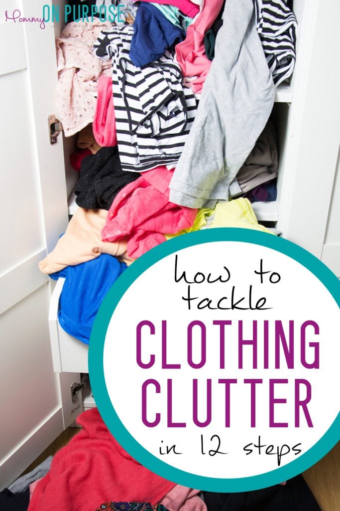 how to tackle clothing clutter and closet organization ideas!