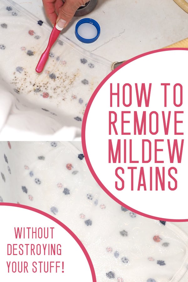 how to remove mildew from clothes