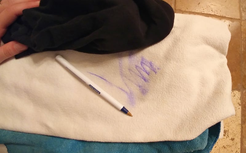 how to remove ink stains from clothing