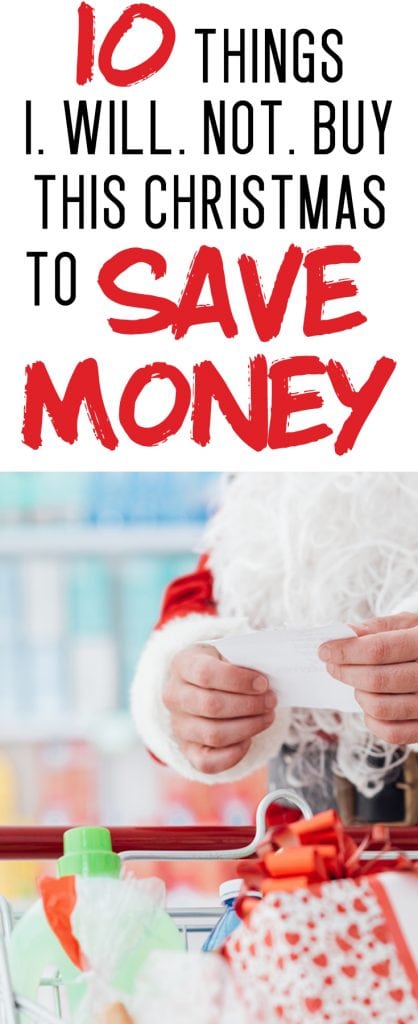 saving money at christmas