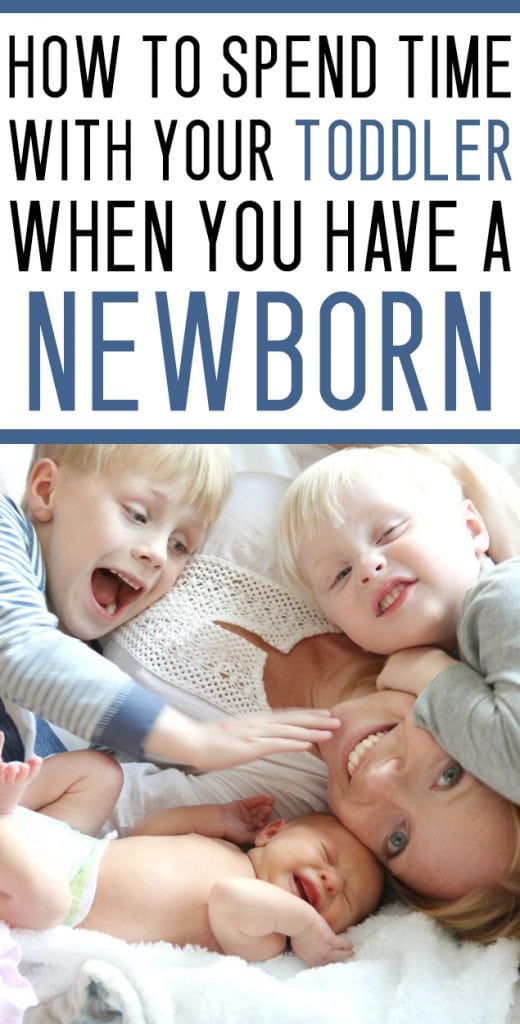 how to spend time with your toddler and a newborn
