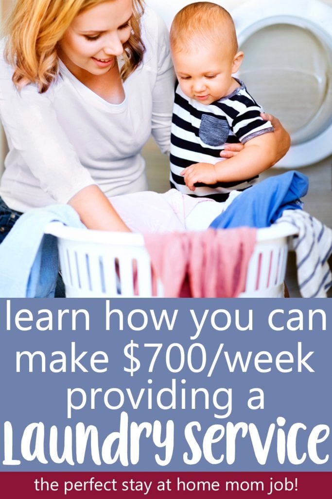 start a laundry business to earn extra income as a stay at home mom