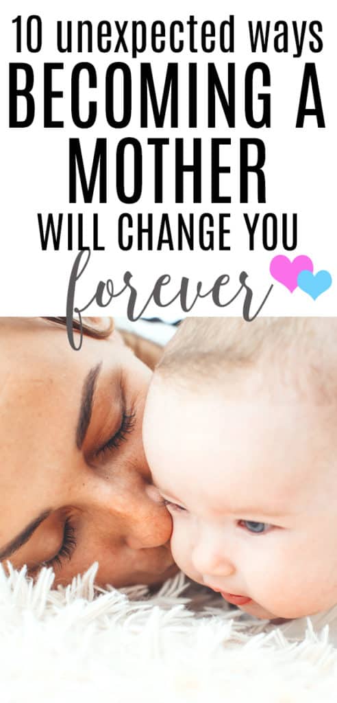 Motherhood will change you forever. You can't possible prepare for what it will be like... but it will be so worth it! #motherhood #momlife #pregnant #pregnancy #postpartum #baby