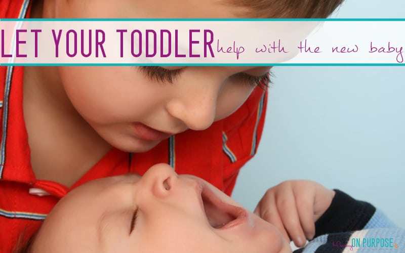 5 ways your toddler can “help” with a new baby