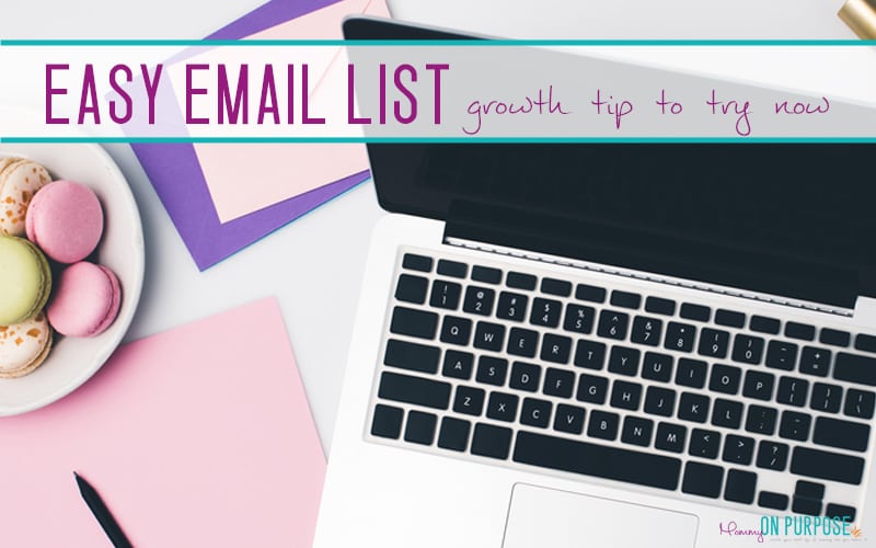 How I’m growing my email list WITHOUT increasing blog page views OR creating a new freebie!