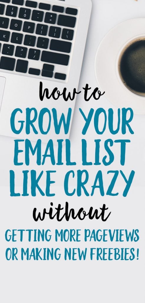 email list tip for bloggers