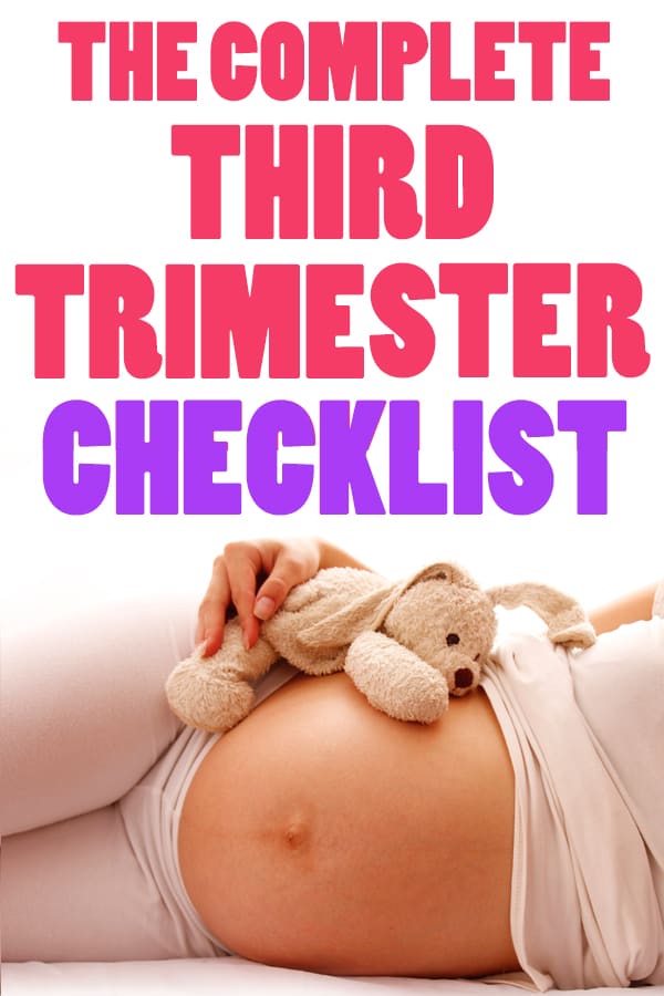 third trimester checklist