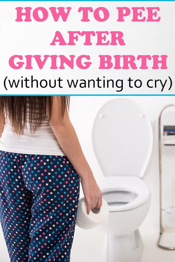 how to pee after giving birth