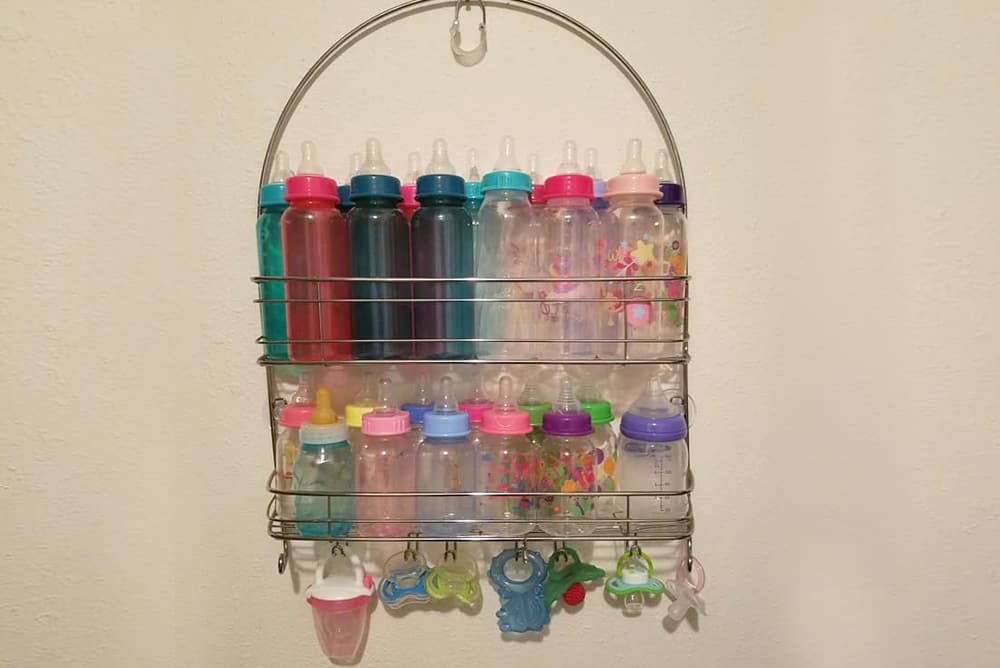 postpartum hacks - bottle storage