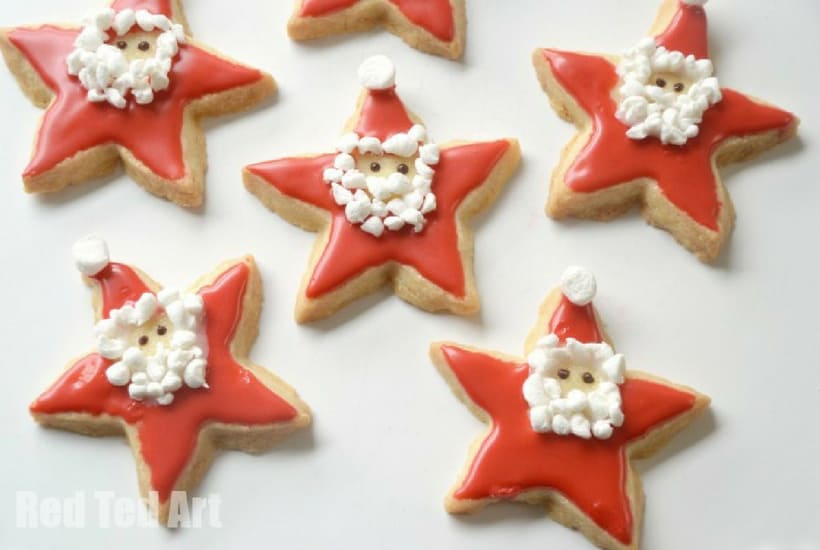 DIY Christmas Ornaments to Make With Toddlers santa cookies