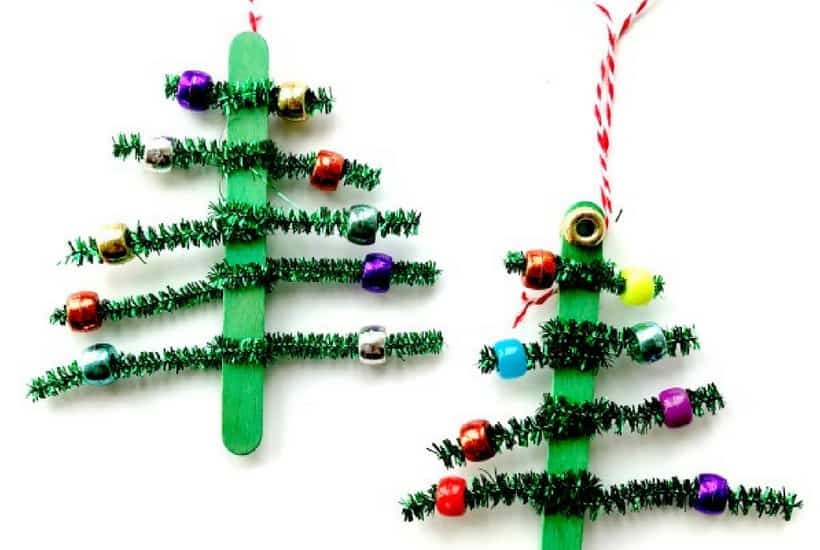 tree DIY Christmas Ornaments to Make With Toddlers 