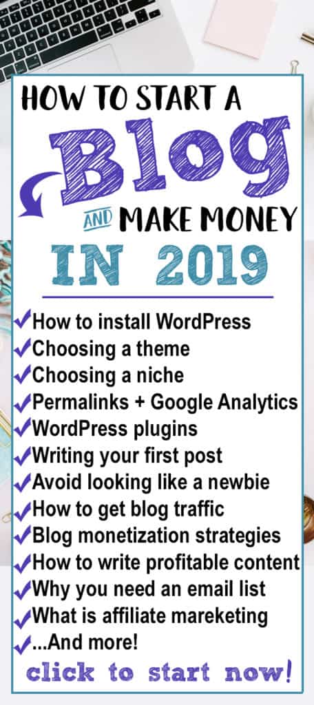 how to start a blog and make money in 2019