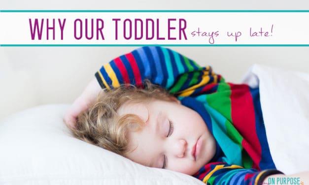 Why Our Two Year Old Goes to Bed “Late”